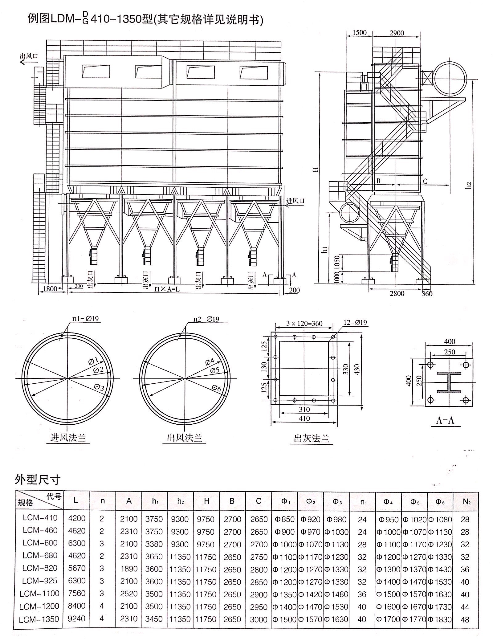 LCM型長袋離線脈沖除塵器